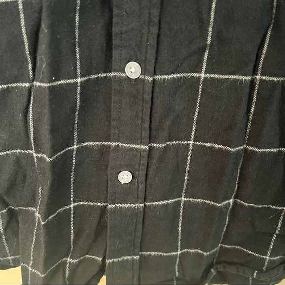 Tallwoods Bruno Milano Black & White Flannel Shirt - Picture 2 of 5
